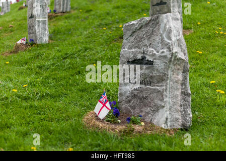 La bataille de l'Atlantique situé à Memorial au NCSM (Navire canadien de Sa Majesté) Prevost à London en Ontario, au Canada. Banque D'Images