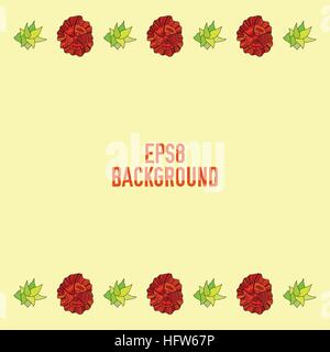 Hand drawn floral background Illustration de Vecteur