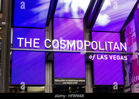 Las Vegas - Circa Décembre 2016 : The Cosmopolitan of Las Vegas. Le Cosmopolitan est un complexe de luxe casino et l'hôtel sur le Strip II Banque D'Images