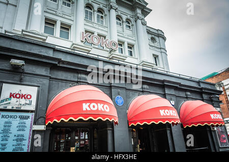 KOKO (autrefois appelée la Music Machine et Camden Palace) est une salle de concert et théâtre ancien à Camden Town, Londres. Banque D'Images