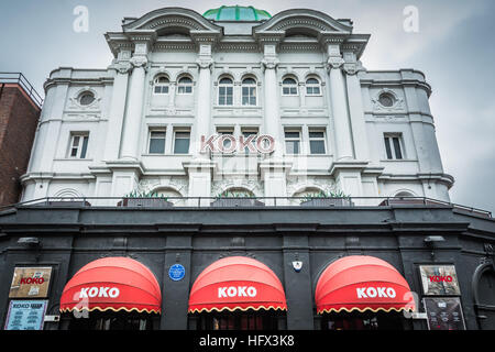 KOKO (autrefois appelée la Music Machine et Camden Palace) est une salle de concert et théâtre ancien à Camden Town, Londres. Banque D'Images