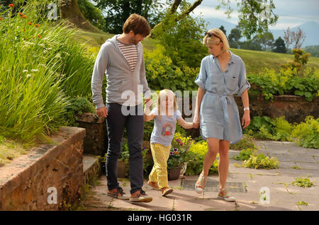 Ce QUE NOUS AVONS FAIT SUR NOS VACANCES 2014 BBC Films Production avec David Tennant, Harriet Turnbull et Rosamund Pike Banque D'Images