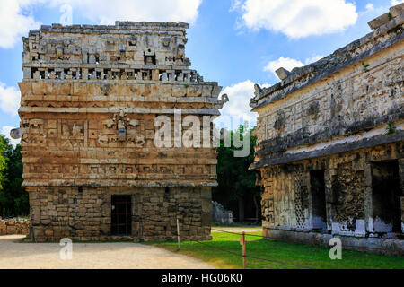 Casa de las Monjas, Chichen Itza temple maya, Yucatan, Mexique Provence Banque D'Images