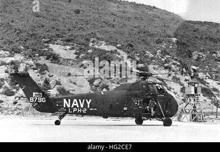 Marine américaine Sikorsky UH-34D au Vietnam c1968 Banque D'Images