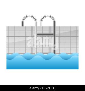 Icône piscine réaliste Illustration de Vecteur