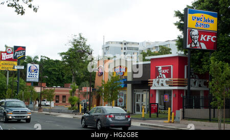 Fast food restaurant signe San Juan Puerto Rico Banque D'Images