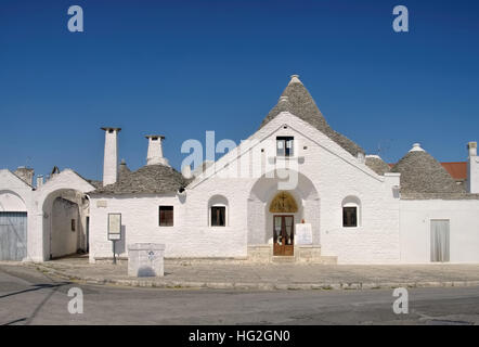 Häuser Trulli à Alberobello, Italie - Stone cottages Trulli à Alberobello, Italie Banque D'Images