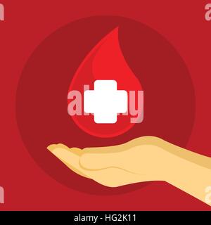 Donner du sang sauve des vies Illustration de Vecteur