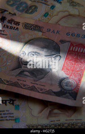 Les billets de banque indiens Banque D'Images