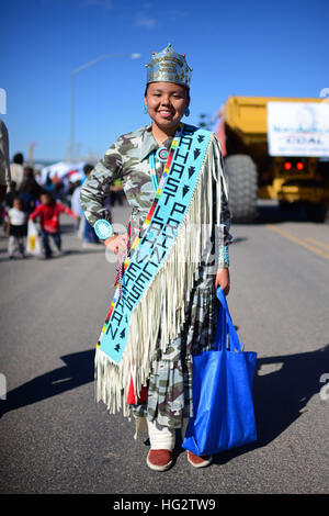 Bahast'lah Veteran Princess Parade du matin à Navajo Nation juste, un événement de renommée mondiale qui met en valeur l'Agriculture, de beaux-arts Navajo et d'Artisanat Banque D'Images