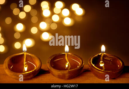 Les lampes allumées pour festival en terre Banque D'Images