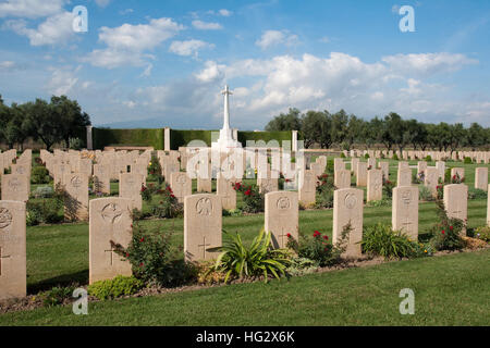 Cimetière des sépultures de guerre du Commonwealth, Catane, Sicile Banque D'Images