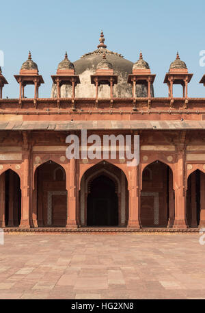 Jama Masjid (mosquée du vendredi), à Fatehpur Sikri, Inde Banque D'Images