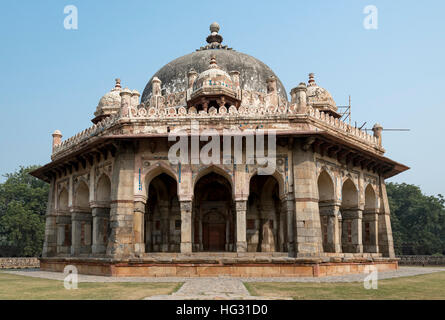 Le Jardin d'Isa Khan tombe, Tombe de Humayun, Delhi, Inde Banque D'Images