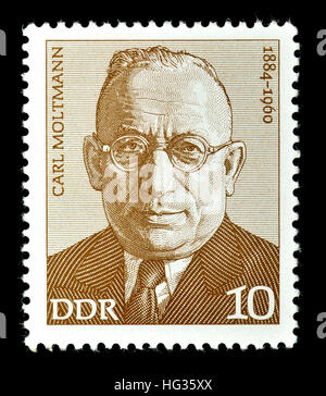 Timbre de l'Allemagne de l'Est (1974) : Carl Neumann (1884 - 1960) homme politique allemand Banque D'Images