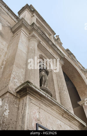 Détail de Sedile Palace sur les Sassi. Matera est la ville italienne désignée Capitale européenne de la Culture en 2019 et site du patrimoine mondial Banque D'Images