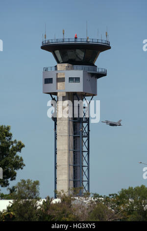 Tour de contrôle de l'aéroport de Darwin, Australie Territoire du Nord. Banque D'Images