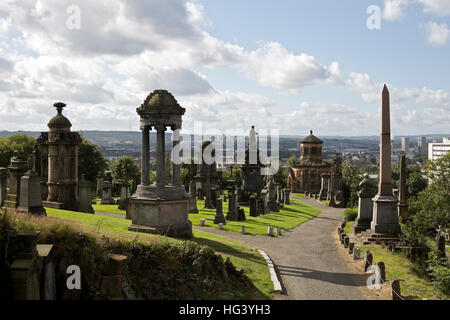 Nécropole de Glasgow, Ecosse, Royaume-Uni. Banque D'Images