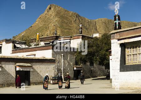 Utilisation dans le monde entier | Tashilhunpo monastère Banque D'Images