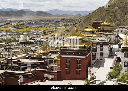 Utilisation dans le monde entier | Tashilhunpo monastère Banque D'Images