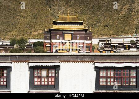 Utilisation dans le monde entier | Tashilhunpo monastère Banque D'Images