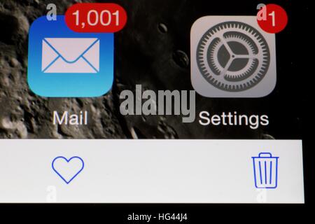 comment mettre l'icone mail sur iphone