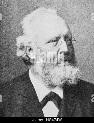 Johannes Ranke, 23 août 1836 - 26 juillet 1916, était un physiologiste allemand et anthropologue, reproduction d'une photo de l'année 1895, l'amélioration numérique Banque D'Images