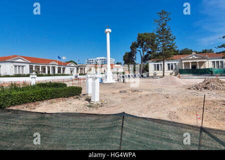 Reconstruction de l'ancien square dans le centre de la ville. Paphos est une station touristique populaire ville de Chypre. Banque D'Images