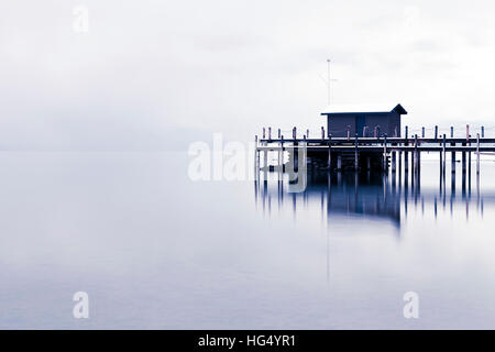 Pier à Tahoe City, Californie dans Lake Tahoe Banque D'Images