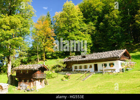 Schönau am Königssee : Alp hut, Oberbayern, Upper Bavaria, Bayern, Bavière, Allemagne Banque D'Images