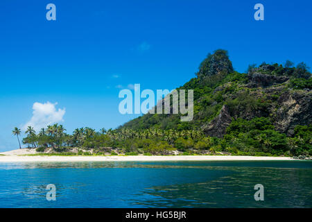 Monuriki (Cast Away), l'île Yasawa Islands, Fidji, Pacifique Sud Banque D'Images