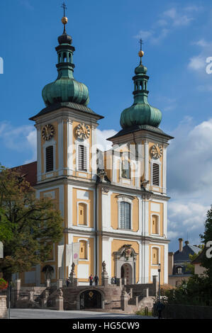 Le fleuve Johann Kirke, Donauschingen, Forêt-Noire, Bade-Wurtemberg, Allemagne Banque D'Images