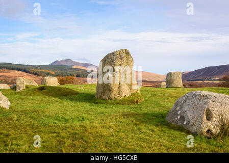 Fingals chaudron, Machrie Moor cercles de pierres, Isle of Arran, North Ayrshire, Ecosse, Royaume-Uni Banque D'Images