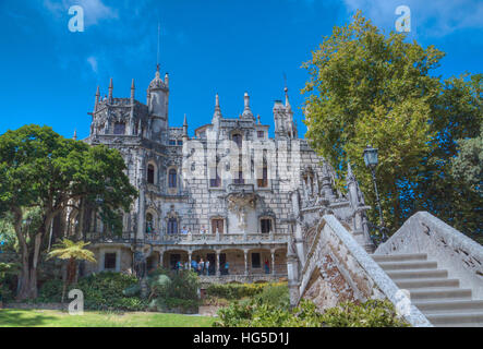 Maison principale, Quinta da Regaleira, à Sintra, Portugal, UNESCO Banque D'Images