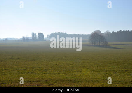 Paysage brillant en Allemagne en hiver Banque D'Images