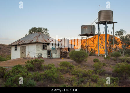 La station abandonnée dans l'outback australien Banque D'Images