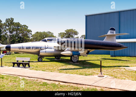 Northrop F-89D-65-Pas de Scorpion, 53-2610, dernier affecté à la 119e Escadre de chasse, du Dakota Air National Guard, Hector, dans le Dakota du Nord. Banque D'Images