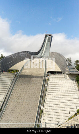 Saut à Ski Holmenkollen à Oslo en Norvège Banque D'Images