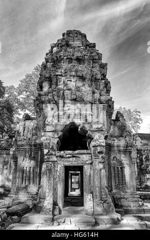 Ta Prohm porte à Siem Reap au Cambodge, en Asie Banque D'Images