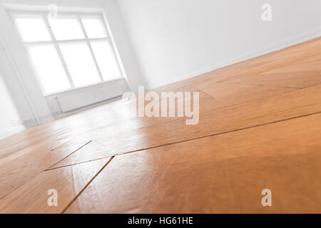 Parquet libre / vide appartement chambre Banque D'Images