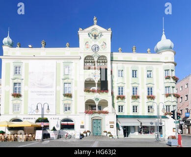 Gmunden : Mairie, Salzkammergut, Oberösterreich, Autriche, Autriche Banque D'Images