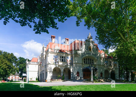 Berndorf : théâtre de la Ville, Forêt de Vienne, Wienerwald, Niederösterreich, Basse Autriche, Autriche Banque D'Images