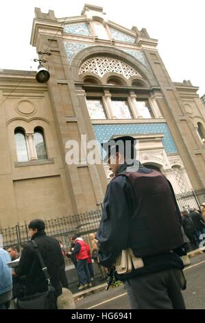 Journée portes ouvertes dans les synagogues Italiennes, Synagogue Centrale de Milan dans la rue Guastalla Banque D'Images