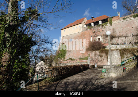 Château du Schlossberg Graz Hill maintenant un parc public Banque D'Images