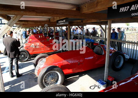 Circuit du moteur Goodwood Banque D'Images