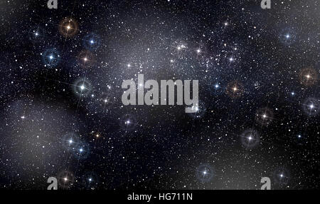 Abstract illustration représentant un espace profond backgroud Banque D'Images