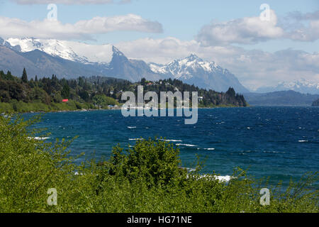 Le lac Nahuel Huapi, Bariloche, Parc National Nahuel Huapi, le Lake District, l'Argentine, l'Amérique du Sud Banque D'Images