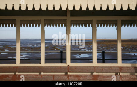 Southport Pier, Merseyside, Angleterre, Europe Banque D'Images