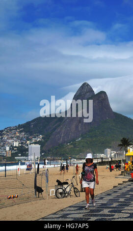 Scène de rue Ipanema Rio de Janeiro Brésil Banque D'Images