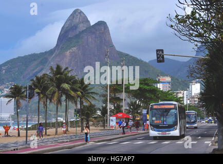 Scène de rue Ipanema Rio de Janeiro Brésil Banque D'Images